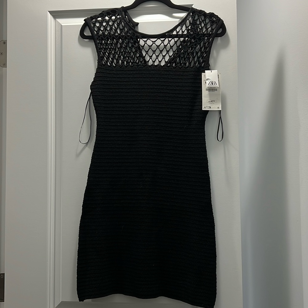 NWT Zara Black Dress. Size M.